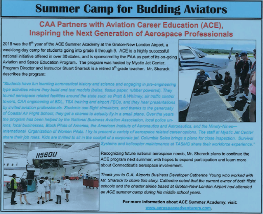 Aviation - summer camp- article